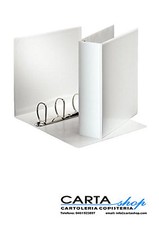 Raccoglitore A4 Ppersonalizzabile 4 Anelli da 5 cm. Bianco