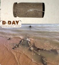 RELIQUIA D-DAY 45 originale WW2-US da Fox Green Sector Omaha Beach D-Day