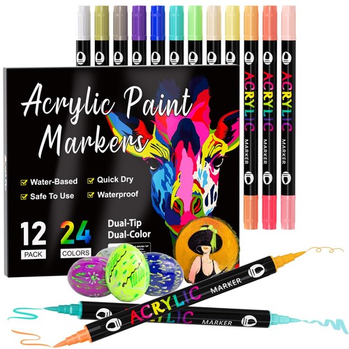 Colori pezzi pennarelli - 12,