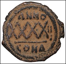 Imperatore Foca Phocas Follis monete antiche bizantine Impero byzantine coins