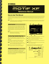 Yamaha MOTIF XF 6 7 8 Sintetizzatore MANUALE DI RIFERIMENTO 