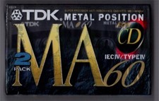 2x TDK MA60 Metal 60 min Audio
