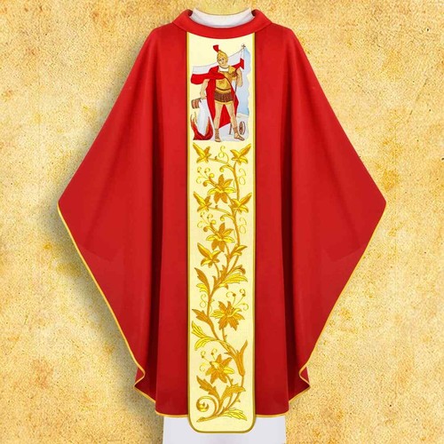 Casula ricamata san floriano - casula, "san