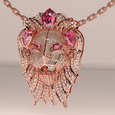 Ciondolo uomo moissanite