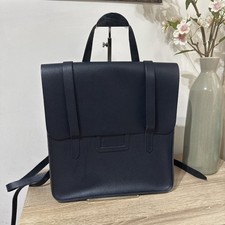 Zaino Cambridge Satchel Company The Folio Navy Saffiano Pelle Immacolata