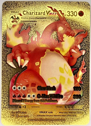 Pokemon charizard max - v, oro