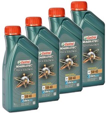 4 LITRI OLIO MOTORE CASTROL MAGNATEC PROFESSIONAL OE 5W40 ACEA C3 DEXOS 2 505 01