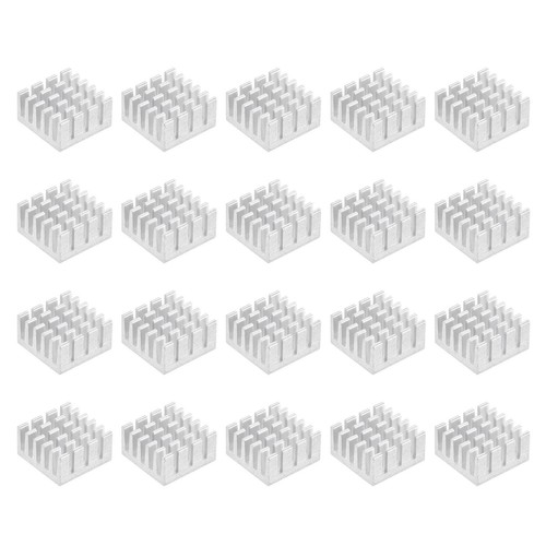 15x15x8mm argentato autodesivo - argentato,