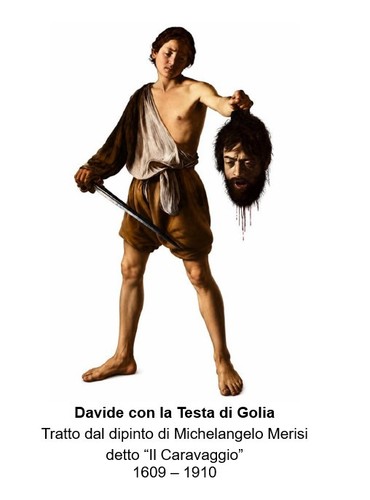 Figurino davide con - figurino, testa