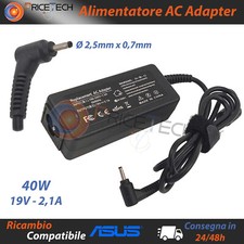 Alimentatore compatibile ASUS eeePC 1018PB 1101HA 1101HA_GG 1101HAB 40W 2,5mm