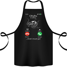 Grembiule Cthulhu Is Calling Funny Kraken in cotone 100% biologico