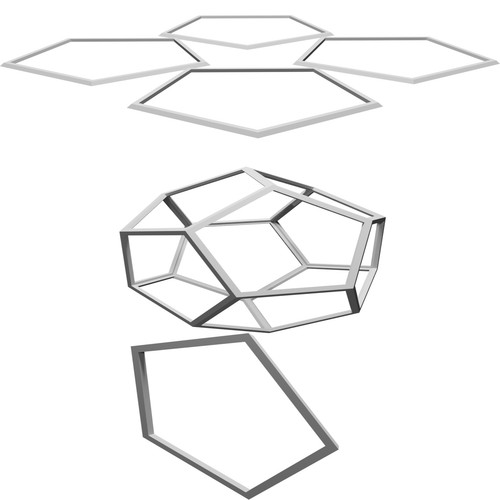 Terrario dodecaedro geometrico - terrario,