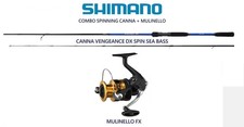 COMBO SPINNING SHIMANO CANNA VENGEANCE DX SPIN SEA BASS + MULINELLO FX4000FC