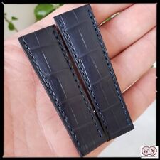 Spezzoni cinturino alligatore Blunavy per Rolex Daytona oro 75/65 Made in Italy 