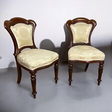 Coppia di sedie antiche in legno di mogano epoca 800 stile Vittoriano Sedia