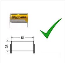 Batteria Ricaricabile NI-CD Torcia D 1,2V 4500mAh 61x33mm terminali a saldare