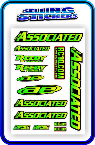 Team associated stickers - associated,