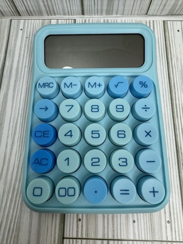 Penna azzurro calcolatrice - mr.,