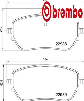 Set pastiglie freno - set,
