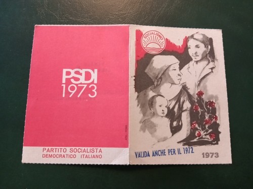 Tessera partito socialista - partito,