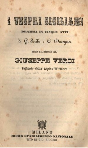 Verdi giuseppe vespri - verdi, giuseppe.