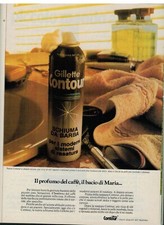 PUBBLICITA' ORIGINALE VINTAGE ANNI 80 - GILLETTE CONTOUR