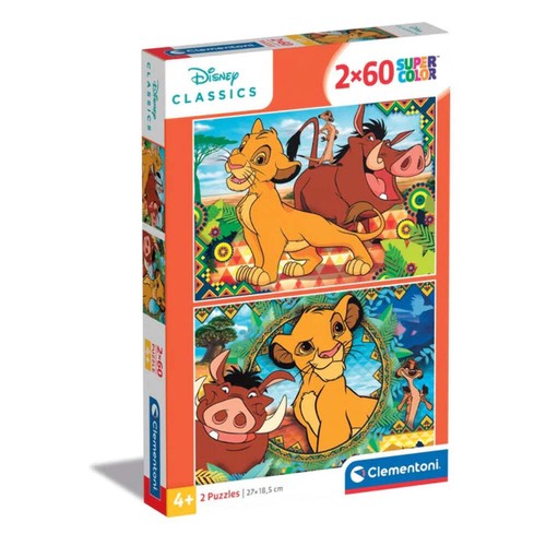 Puzzle leone 2x60 pz - puzzle,