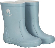 Basic Wellies Solid, Stivali Da Pioggia Bimbo 0-24, Blu Fumo, 20 EU