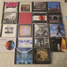 RUSH 18 Audio CD Albums Collection Studio Prog Rock early Press Mercury Vertigo