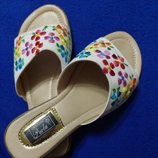Paola White Floral Embroidered
