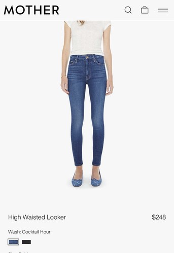 Jeans skinny mother vita alta - jeans,