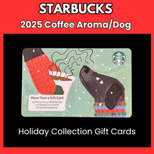 2025 AROMA CAFFÈ/CANE STARBUCKS Holiday Gift Card da collezione