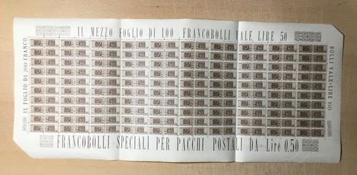 Italia 1956 pacchi postali - italia,