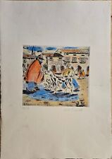 Udo Toniato, Acquaforte Su Carta /Colorata a mano, 1972, cm 19,5x21,4 Cm.