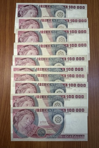 Italia lotto banconote da - lotto, 10