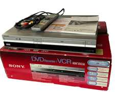 REGISTRATORE DVD SONY VCR RDR-VX530 COMBO LETTORE VHS SCATOLA CAVO TELECOMANDO MANUALE FUNZIONANTE