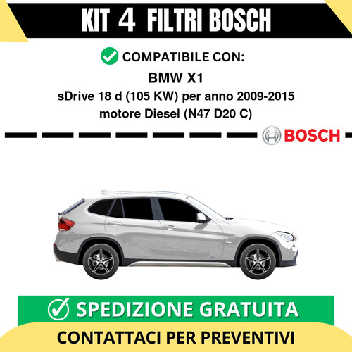Kit bosch filtri tagliando - filtri,