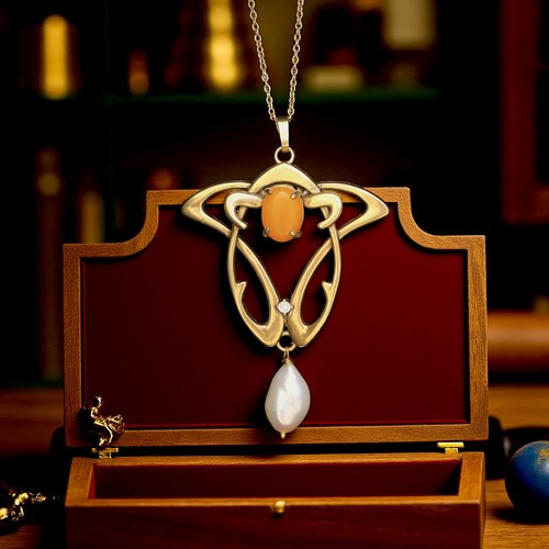 Collana ciondolo dorato - collana,