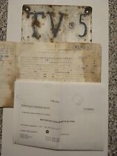 Targa Documenti Lambretta 125 LI 1962 TV - TREVISO_no Vespa 50 Special et3 Px Ts