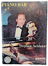 Piano Bar n.5 Stephen Schlaks Spartiti 20 Brani Linea Melodica Piano e Testi