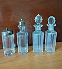 Antico set di 4 bottiglie da