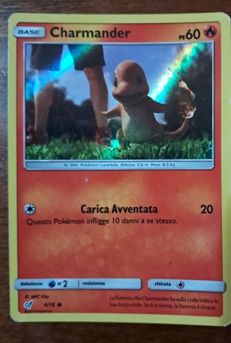 Carta pokemon charmander 18 - carta,