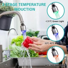 Rubinetto Cucina LED Eco Friendly Attacco con Cambio Colore per Rubinetti M22