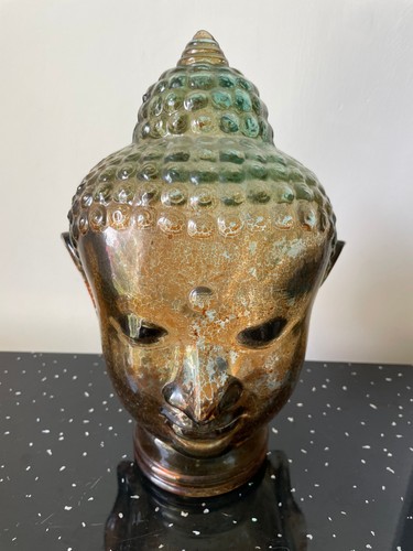 Glass buddha head - buddha, life