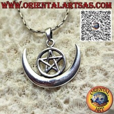 Ciondolo argento 925 wicca - ciondolo, in