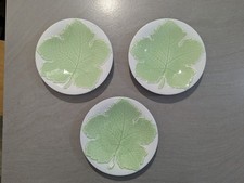 Set 3 Piatti GALVANI IND. CERAMICHE FOGLIA VITE VERDE