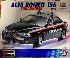 BBURAGO Alfa Romeo 156 Carabinieri - Scala 1:24 - Metal Kit - da assemblare