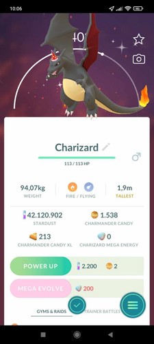 Pokemon shiny charizard party - shiny,