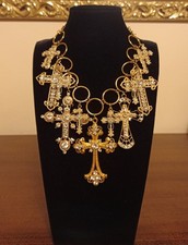 Necklace With Crosses Jewel
