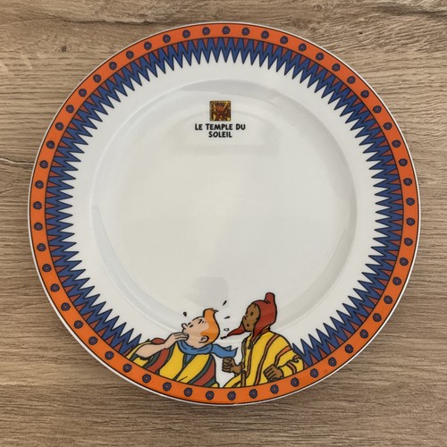 Rare assiette tintin - tintin, temple